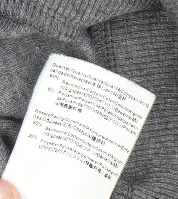 Hugo Boss Men's Grey Slim Fit Crew Neck Sweatshirt Size M