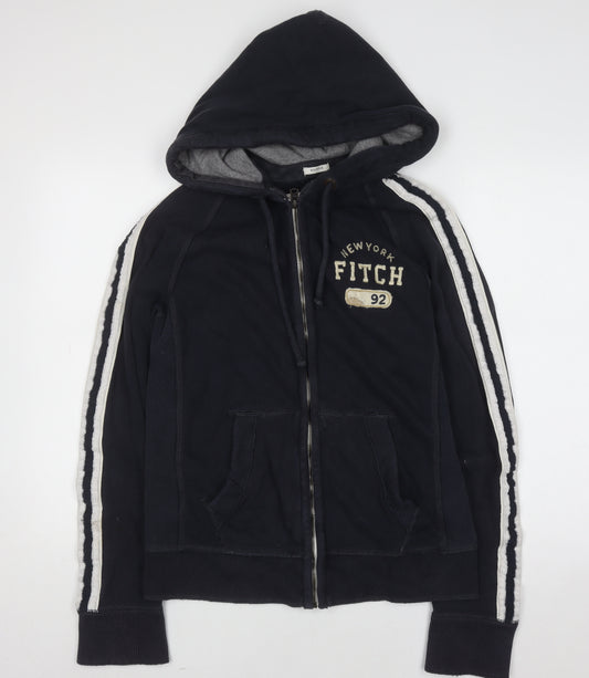 Abercrombie & Fitch Men's Blue Full Zip Hoodie Size M