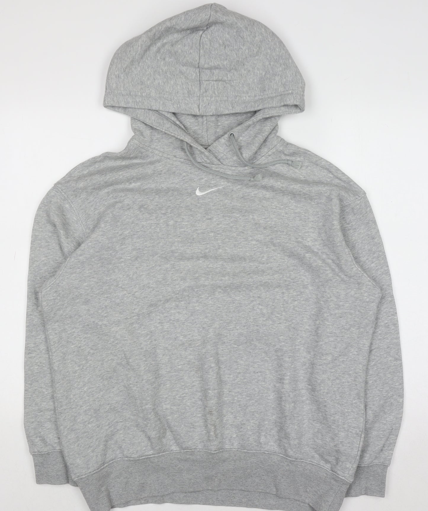 Nike Men's Grey Pullover Hoodie Small Fleece Regular Fit