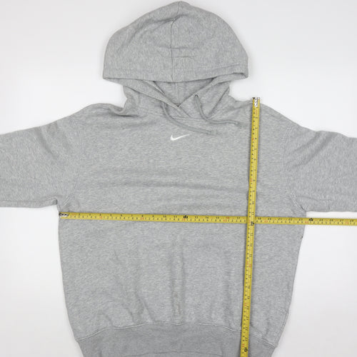 Nike Men's Grey Pullover Hoodie Small Fleece Regular Fit