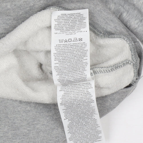 Nike Men's Grey Pullover Hoodie Small Fleece Regular Fit
