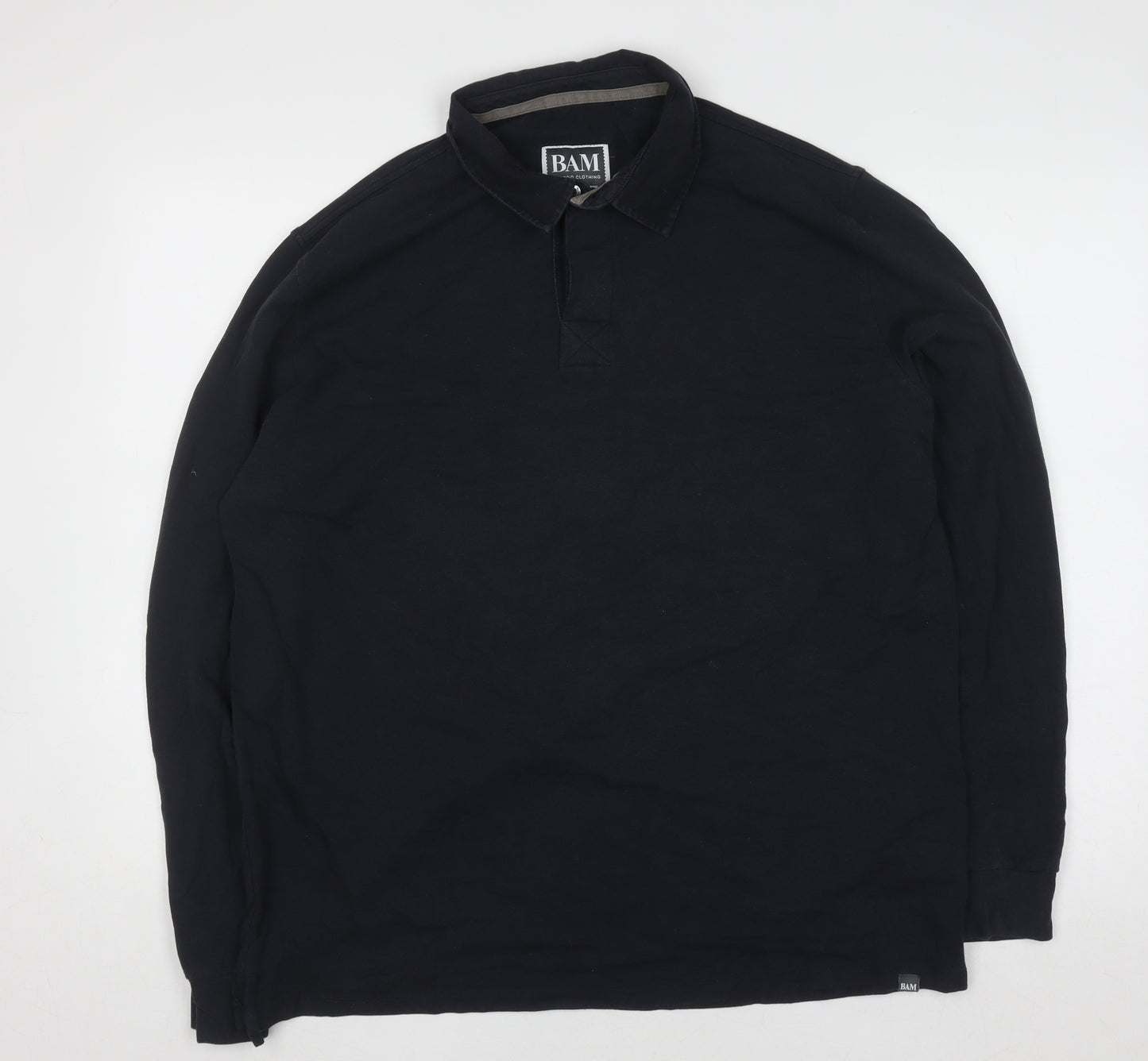 BAM Men's Black XL Long Sleeve Collared Casual Shirt