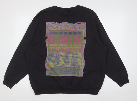 Primark Pink Floyd Women's Black XS Graphic Crew Neck Sweatshirt