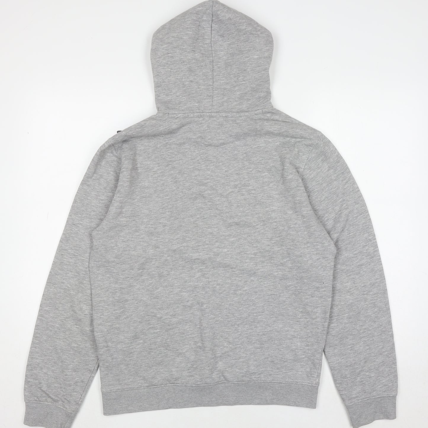 Champion Mens Grey Pullover Hoodie Medium Logo Print Sweatshirt