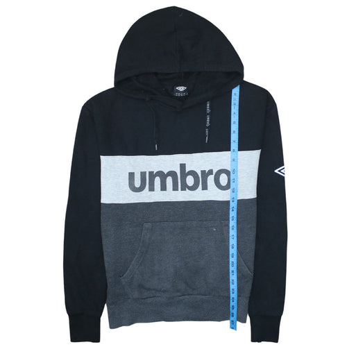 Umbro Men's Black XL Pullover Hoodie with Logo Design