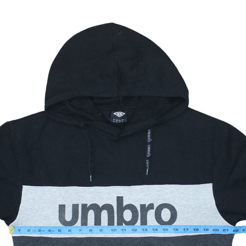 Umbro Men's Black XL Pullover Hoodie with Logo Design