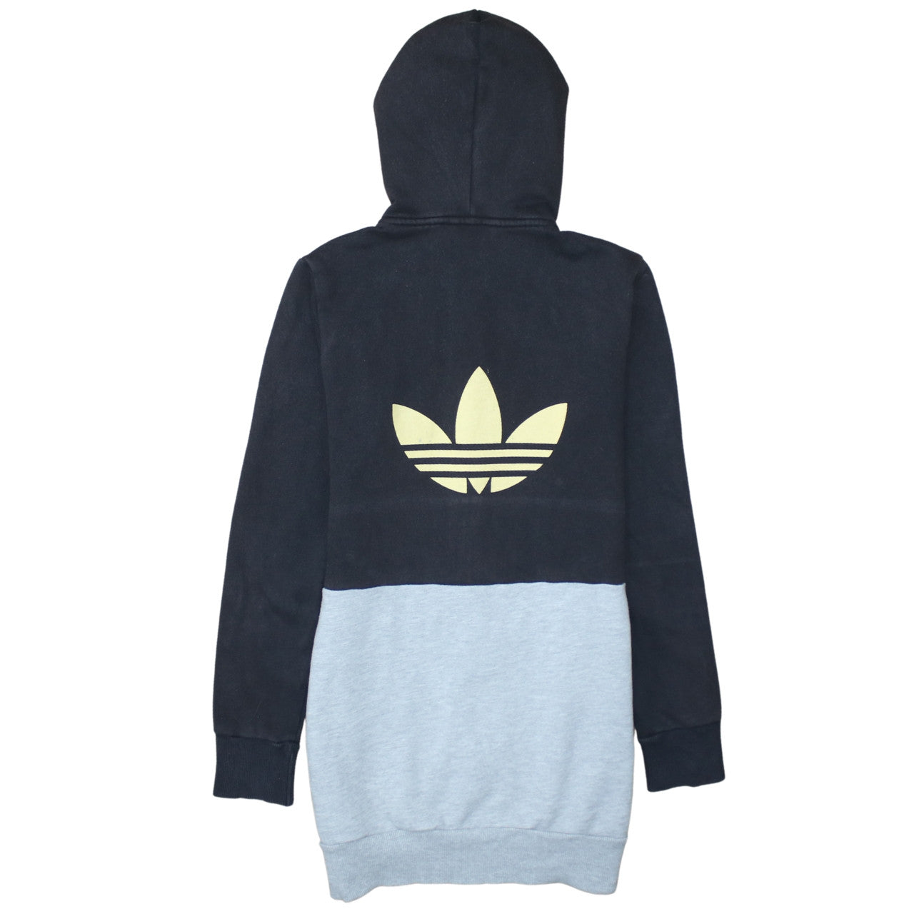 Adidas Unisex Black Grey Full Zip Hoodie Size M Sports Fleece