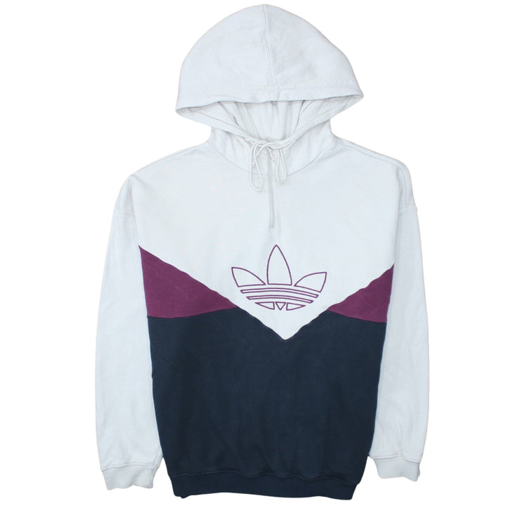 Adidas Women’s White Multicoloured Pullover Hoodie Size 16