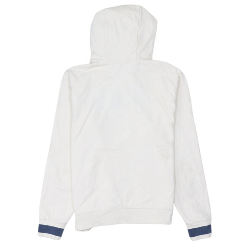 Nike Womens White Small Pullover Hoodie 100% Cotton Logo Print