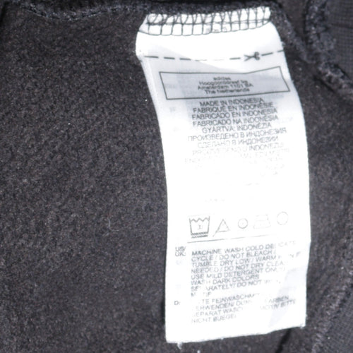 Adidas Boys Black Sweatshirt 13-14 Years Crew Neck Logo Pullover