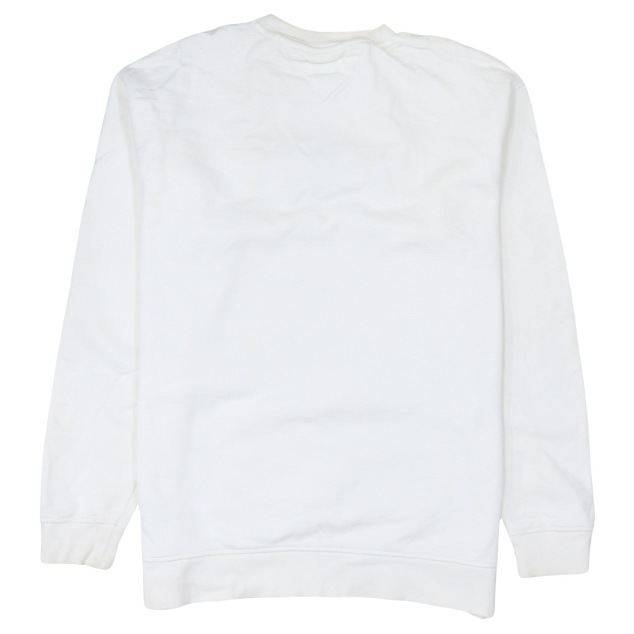 Tommy Jeans Men's White Embroidered Logo Pullover Sweatshirt M