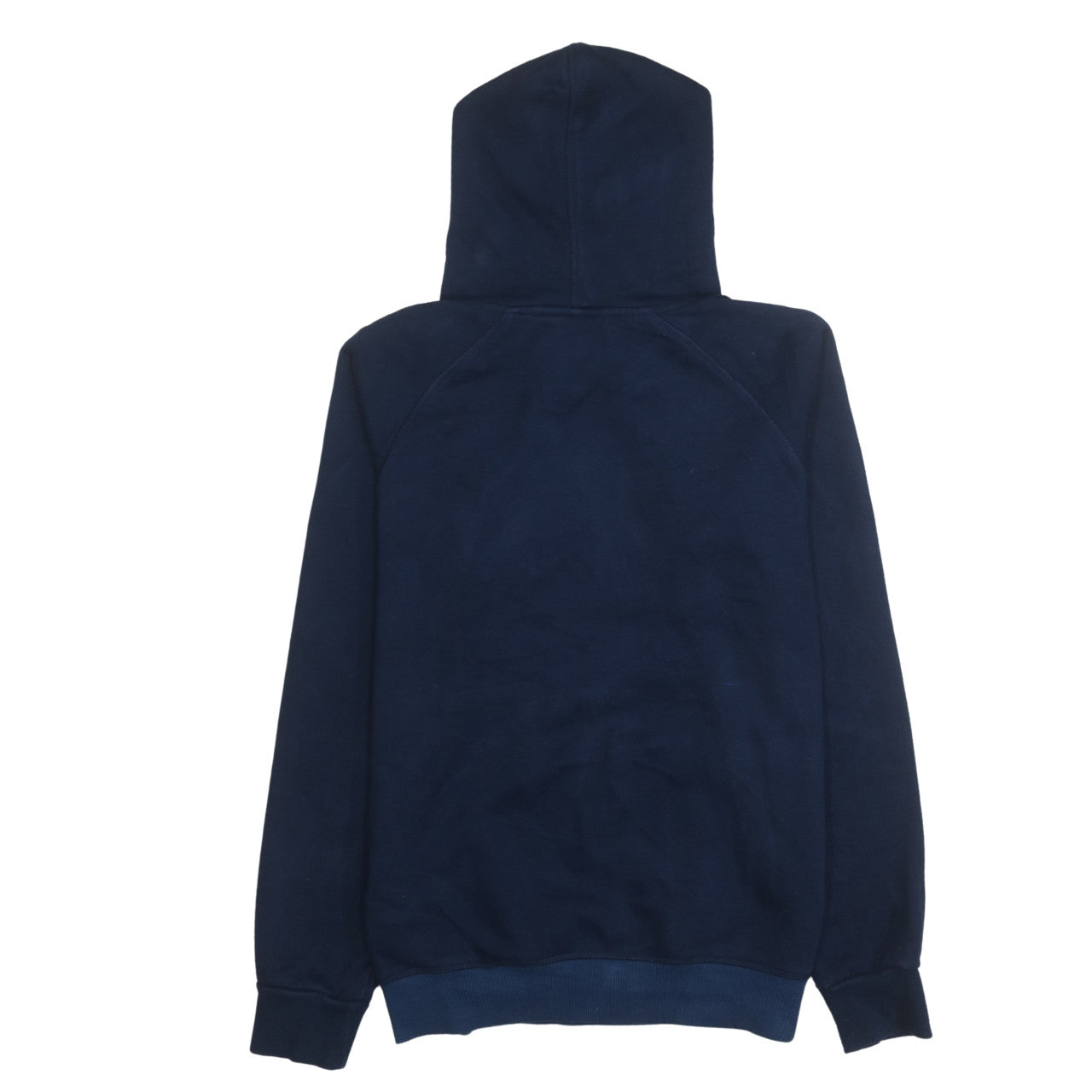 Adidas Men's Blue Pullover Hoodie Small Logo Graphic Fleece Sweatshirt