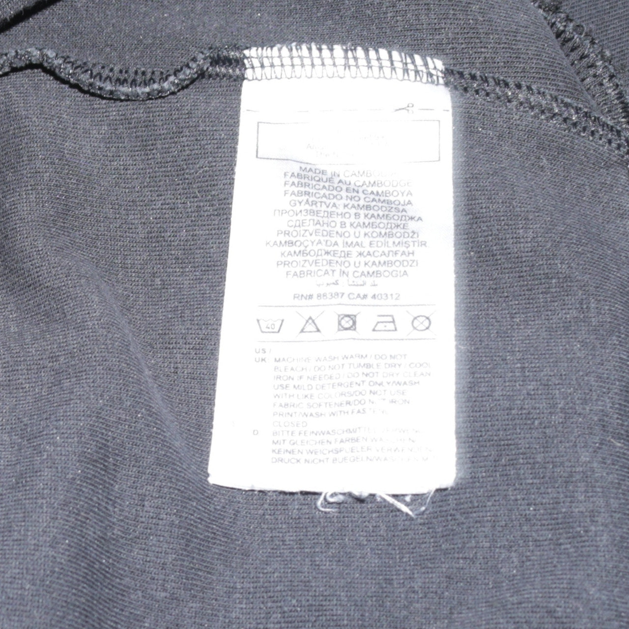 Adidas Men's Black Full Zip Hoodie L Sportswear Cotton Fleece