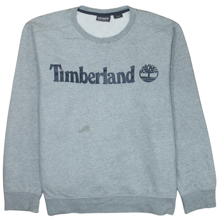 Timberland Men's Grey XL Pullover Sweatshirt Crew Neck Logo