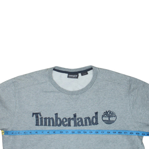 Timberland Men's Grey XL Pullover Sweatshirt Crew Neck Logo