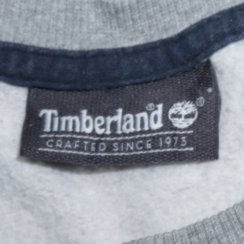 Timberland Men's Grey XL Pullover Sweatshirt Crew Neck Logo