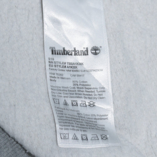 Timberland Men's Grey XL Pullover Sweatshirt Crew Neck Logo