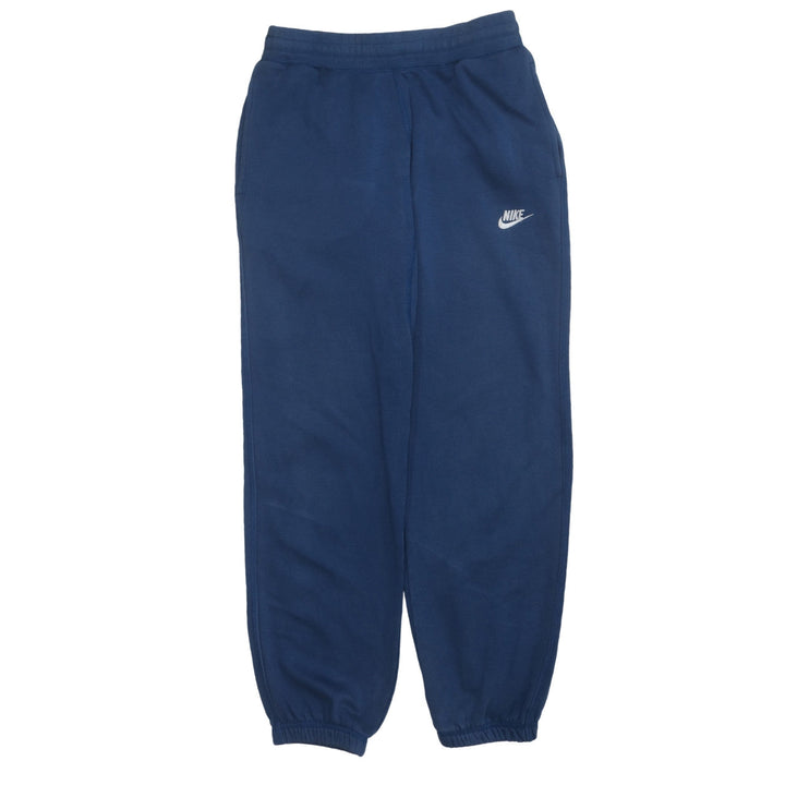 Nike Men Blue Regular Fit Jogger Sweatpants M Cotton Blend Tapered