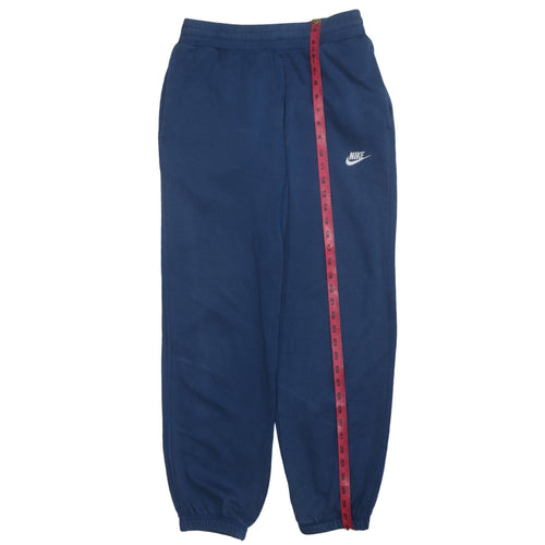 Nike Men Blue Regular Fit Jogger Sweatpants M Cotton Blend Tapered