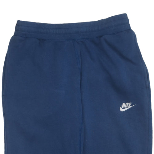 Nike Men Blue Regular Fit Jogger Sweatpants M Cotton Blend Tapered