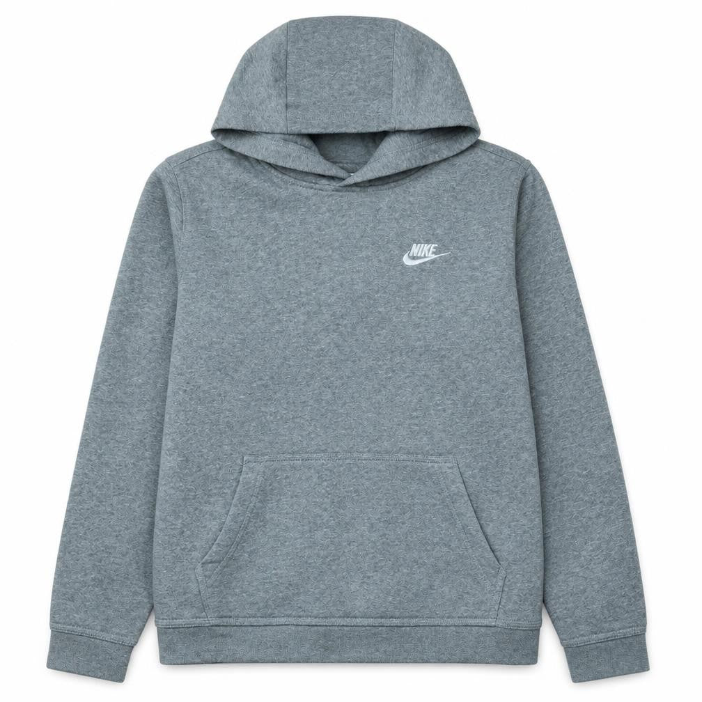 Nike Boys Grey Pullover Hoodie XL 15-16 Years Soft Fleece Lined Sweatshirt