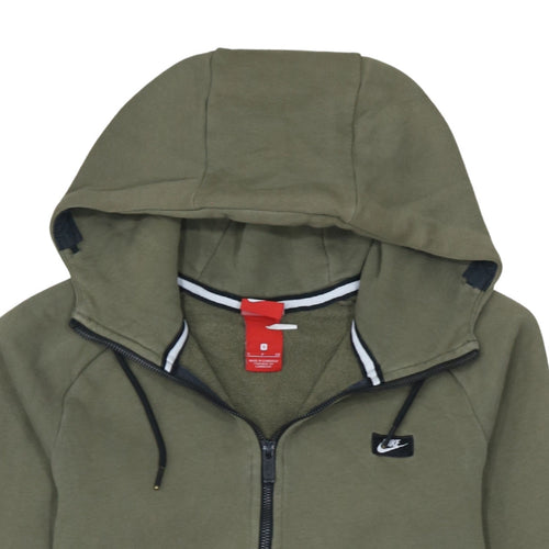 Nike Men Green 1/2 Zip Hoodie Size M Regular Fit Sportswear