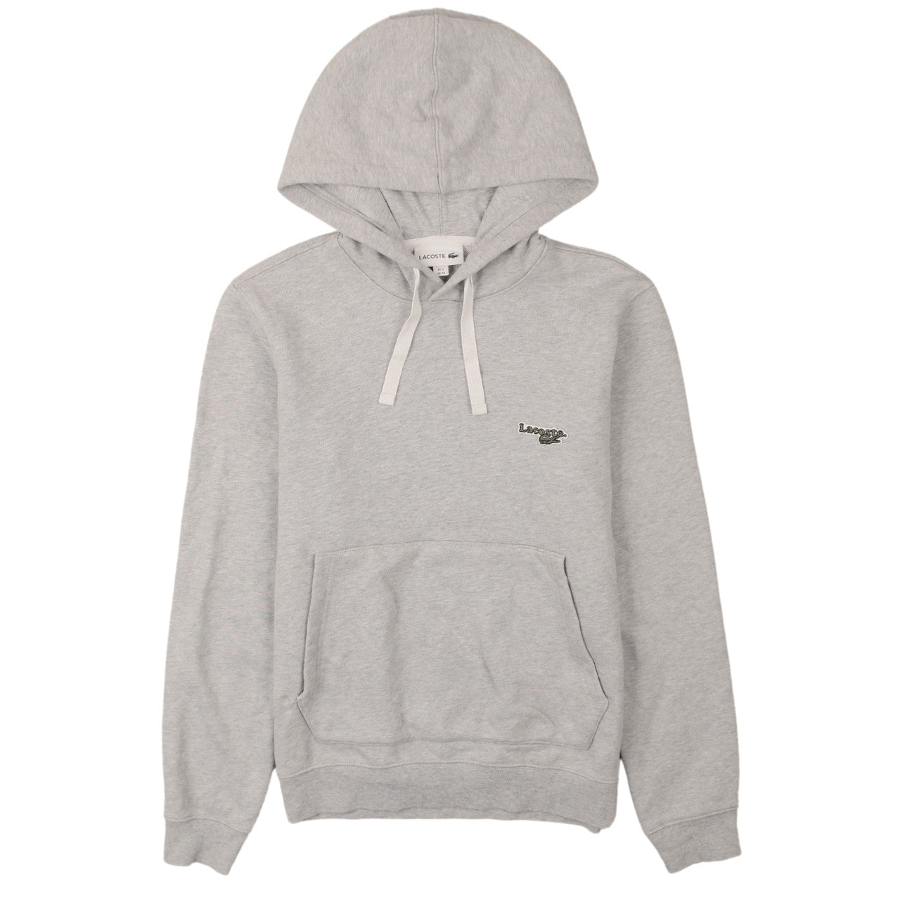 Lacoste Men's Grey XS Pullover Hoodie with Logo Detail