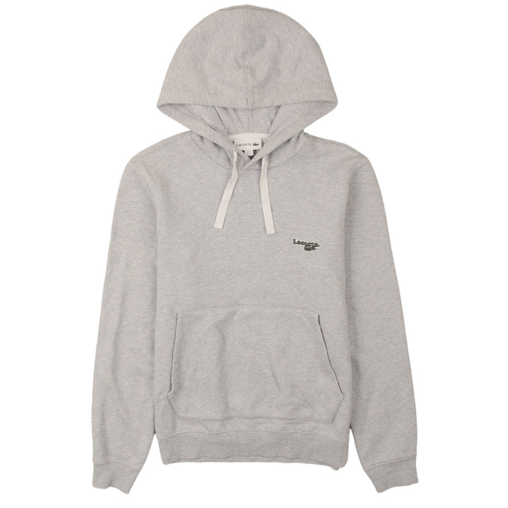 Lacoste Men's Grey XS Pullover Hoodie with Logo Detail