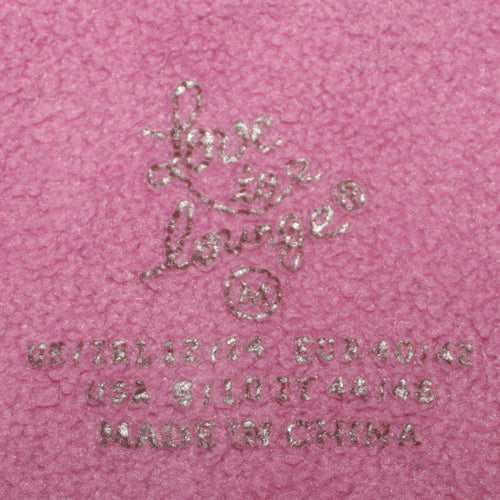 Love to Lounge Women's Pink Fleece Sleep Queen Long Sleeve Pyjama Top M 12/14