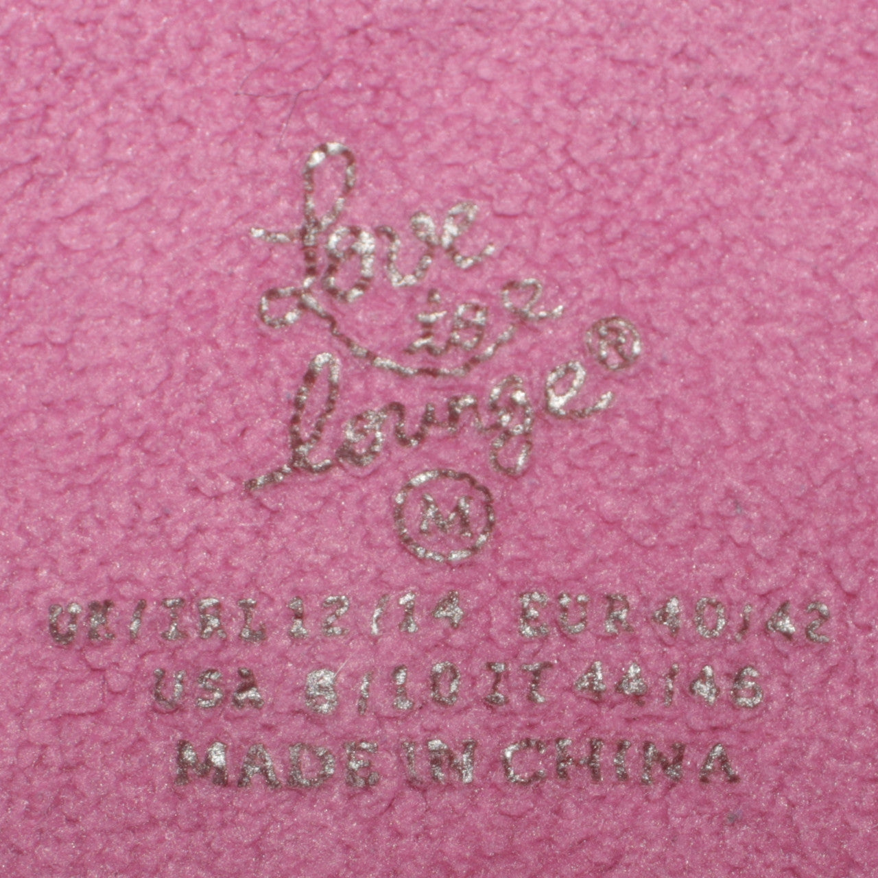 Love to Lounge Women's Pink Fleece Sleep Queen Long Sleeve Pyjama Top M 12/14