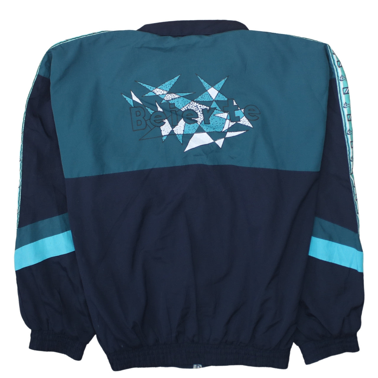 Beierte Mens Blue 90s Windbreaker Jacket XL Retro Sportswear