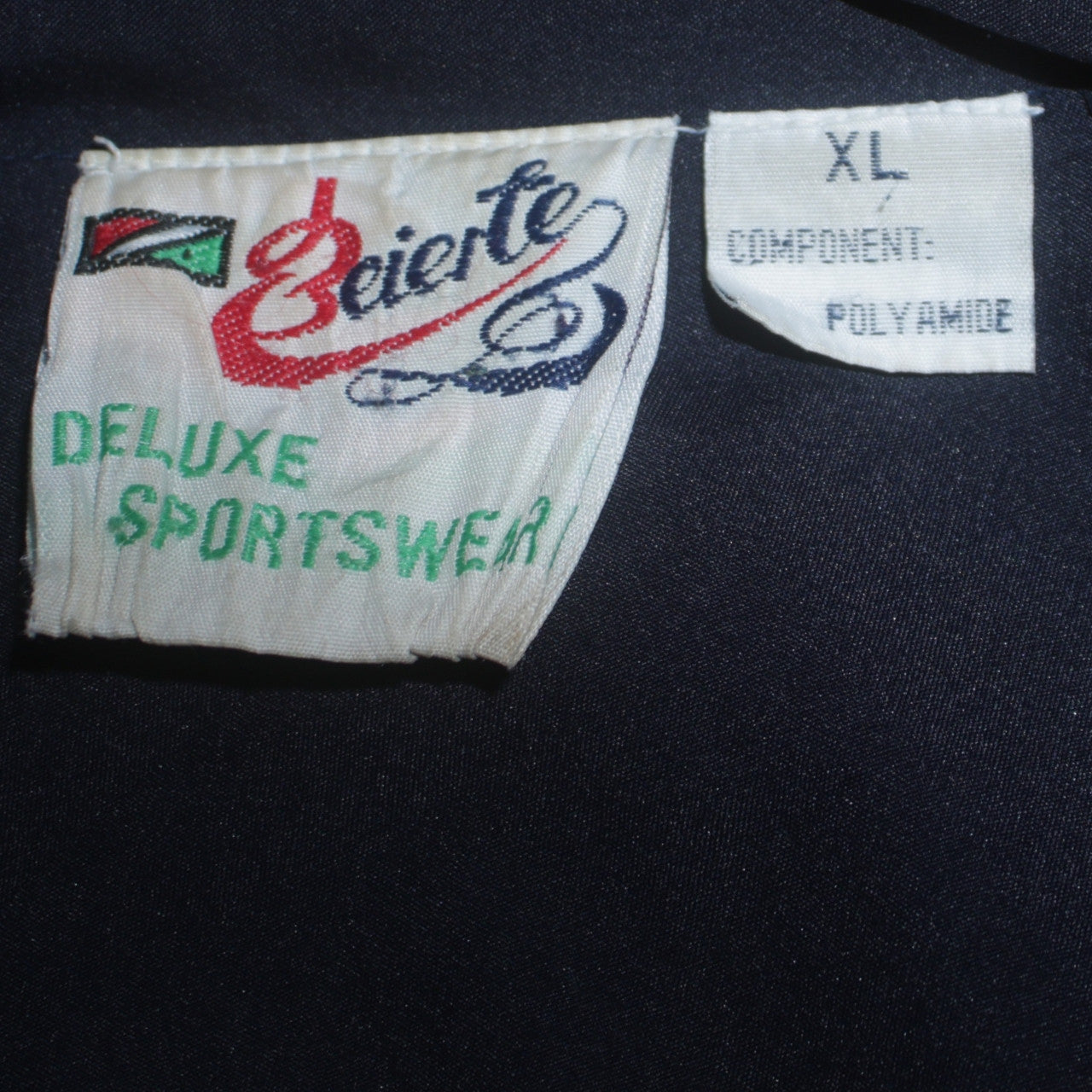 Beierte Mens Blue 90s Windbreaker Jacket XL Retro Sportswear