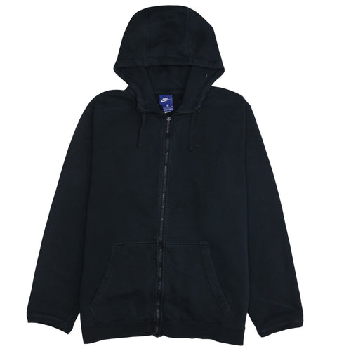 Nike Men's Black XL Full Zip Hoodie Fleece Sweatshirt