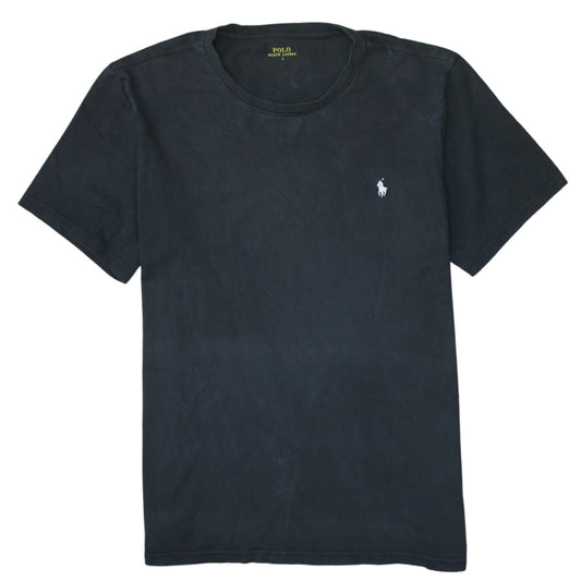 Ralph Lauren Men's Black Cotton Crew Neck Short Sleeve T-Shirt Size L