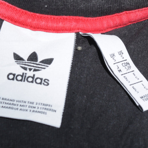 Adidas Men's Black Small Trefoil Logo Sports T-Shirt