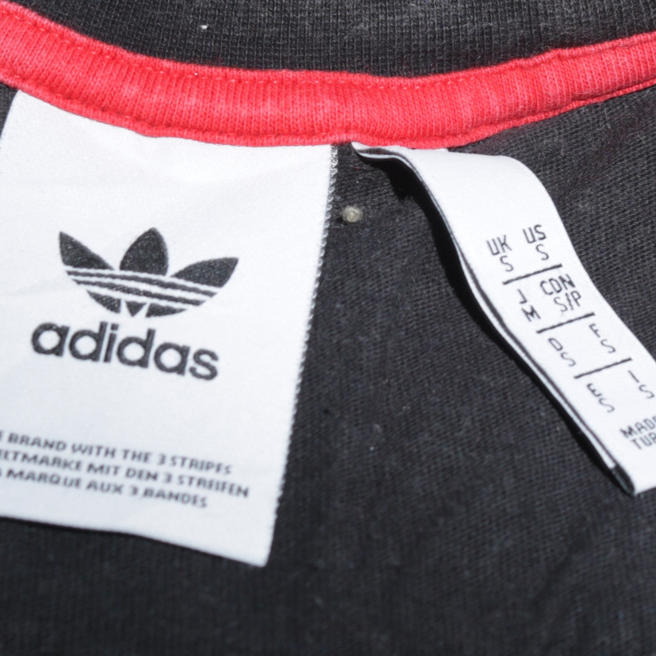 Adidas Men's Black Small Trefoil Logo Sports T-Shirt