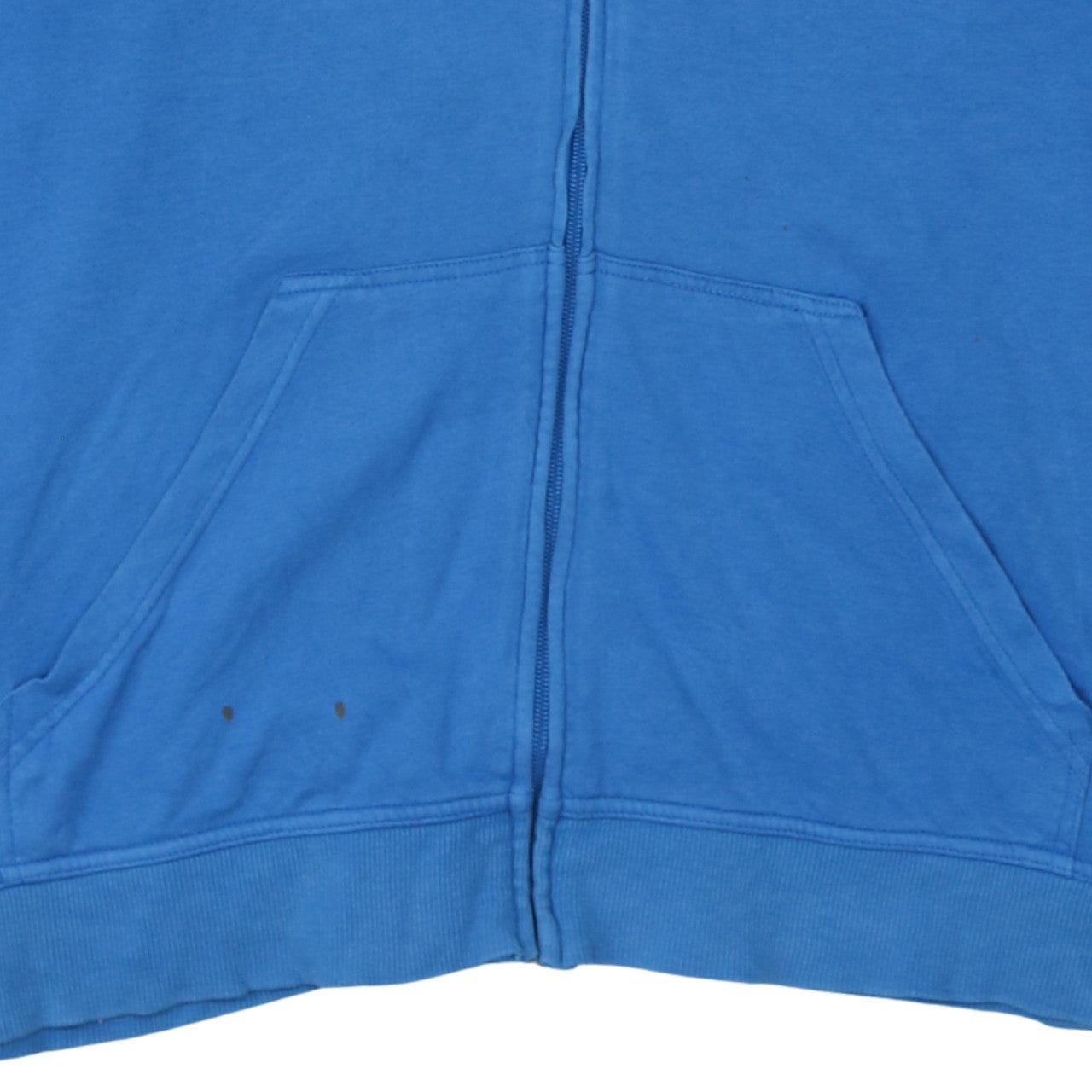 Quiksilver Men Blue 2XL Zip Hoodie Cotton Blend Casual Surfwear