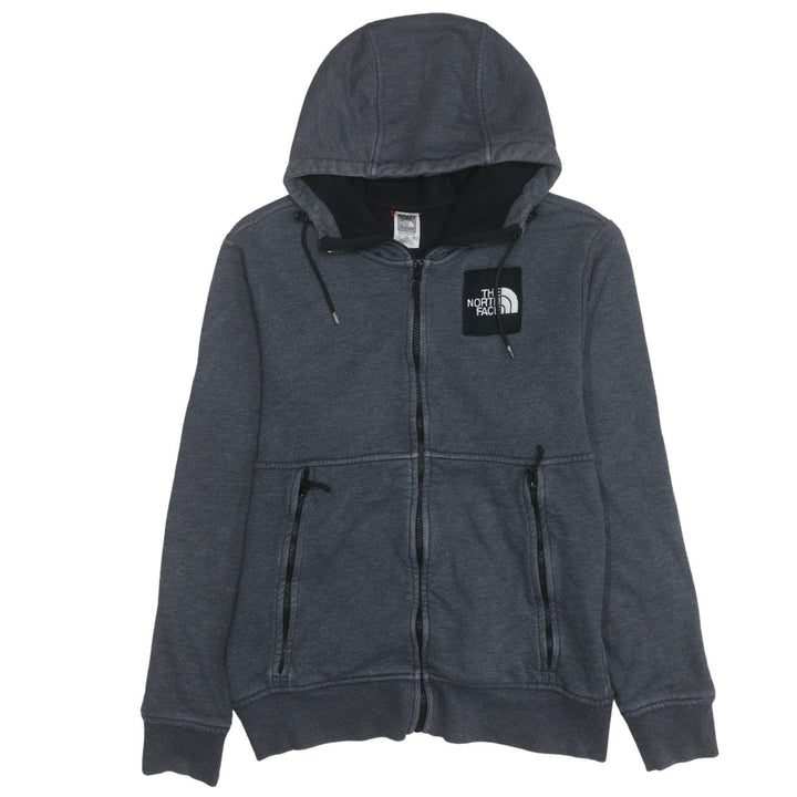 The North Face Men's Grey Full Zip Hoodie Size M Outdoor Logo
