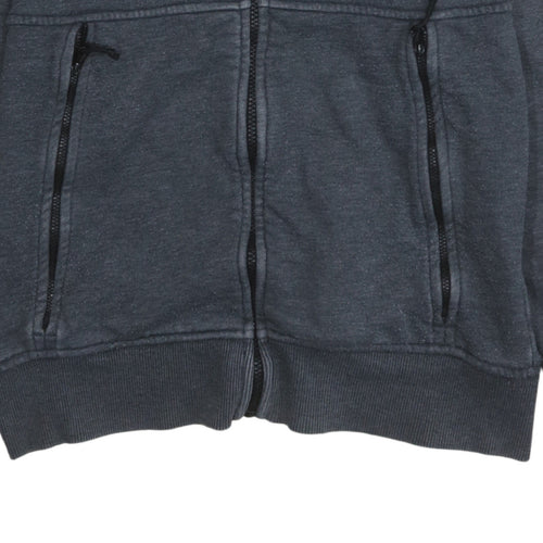 The North Face Men's Grey Full Zip Hoodie Size M Outdoor Logo