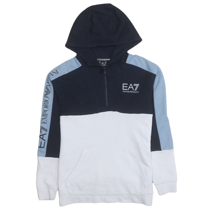 Emporio Armani EA7 Boys Multicoloured 14Y Half Zip Hoodie