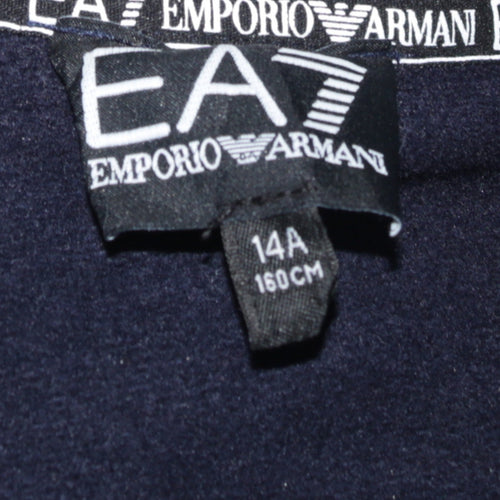 Emporio Armani EA7 Boys Multicoloured 14Y Half Zip Hoodie