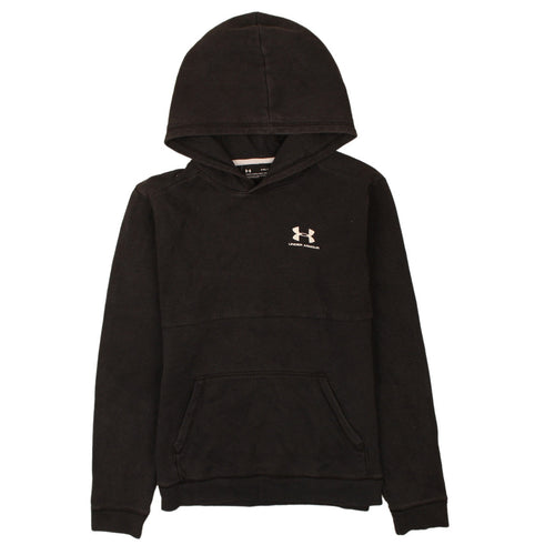 Under Armour Boys Black YXL Pullover Hoodie ColdGear Loose Fit
