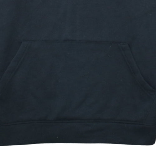 Champion Men's Black XL Pullover Hoodie with Logo Print