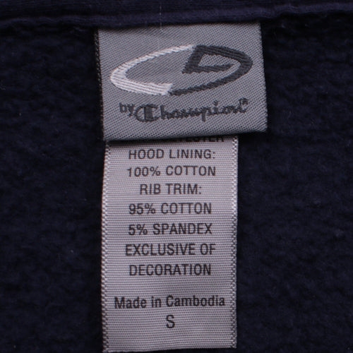 Champion Men's Blue Full Zip Hoodie Size S
