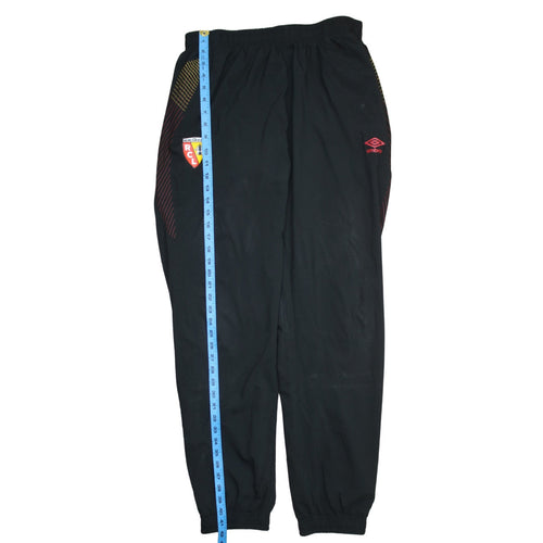 Umbro Men's Black RCL Football Track Pants Size L Sports Trousers