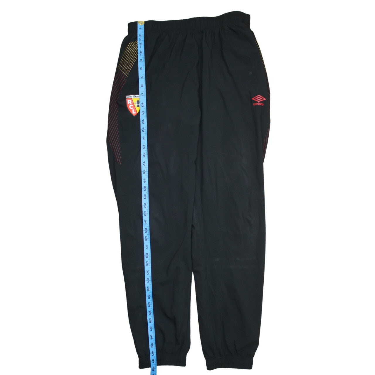 Umbro Men's Black RCL Football Track Pants Size L Sports Trousers