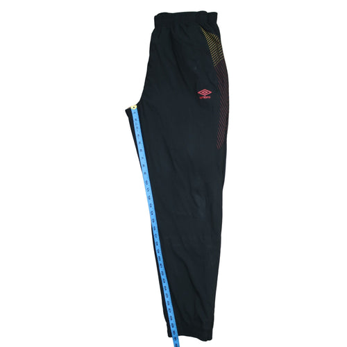 Umbro Men's Black RCL Football Track Pants Size L Sports Trousers