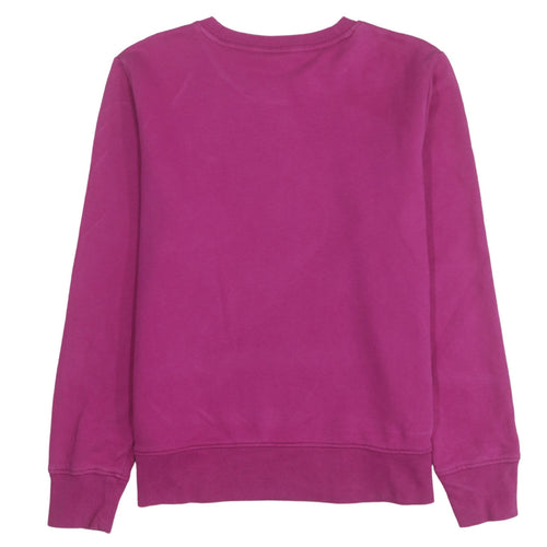 Tommy Hilfiger Women's Pink Crew Neck Sweatshirt Size S Cotton Logo