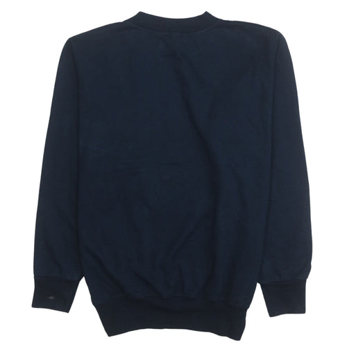 Fila Mens Blue Small Pullover Crew Neck Sweatshirt