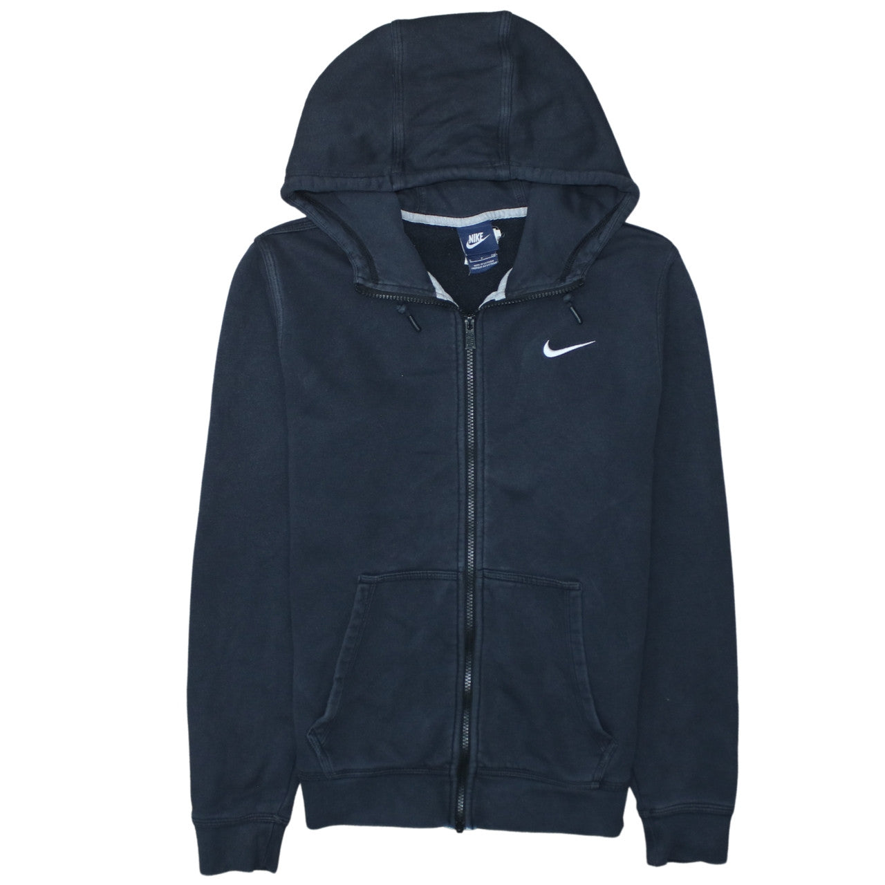Nike Men's Black Full Zip Fleece Hoodie Size S Regular Fit